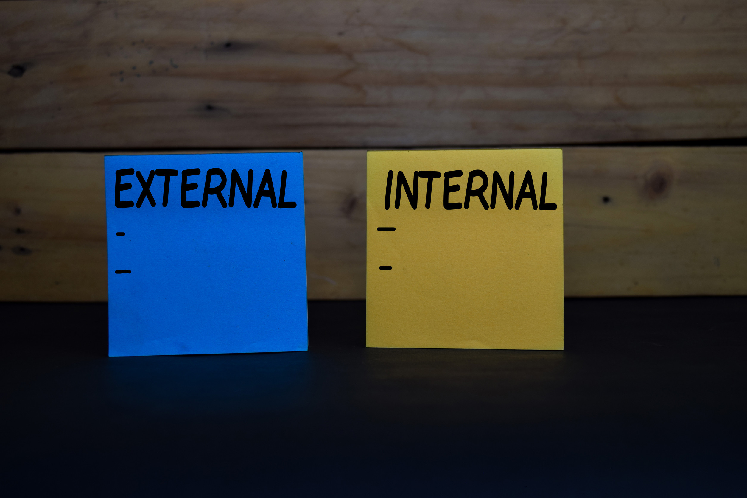 external vs internal